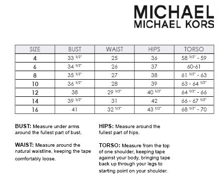 michael kors swimwear size chart|Women's Designer Swimwear .